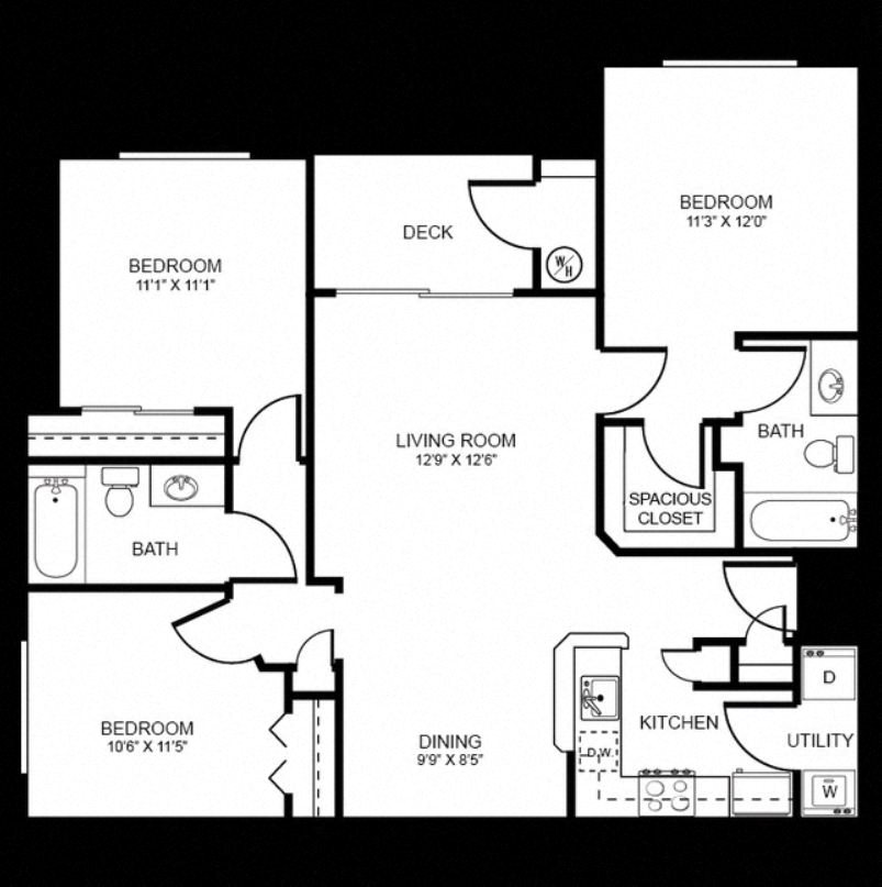 three-bedroom